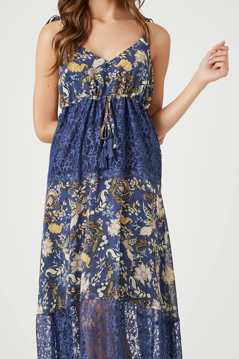 Chiffon Ornate Print Maxi Dress - Image 5