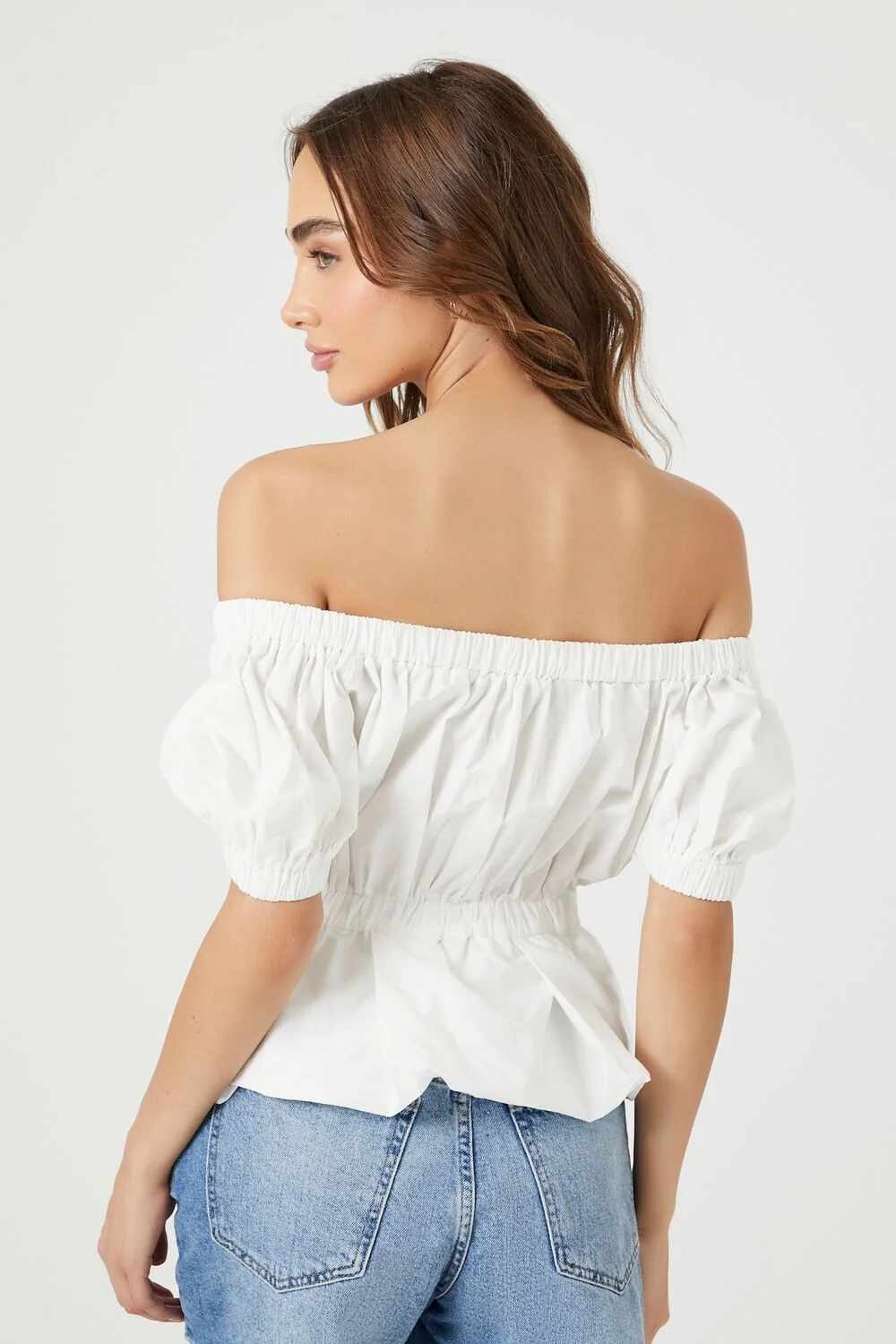 Off-the-Shoulder Puff-Sleeve Top - Image 3