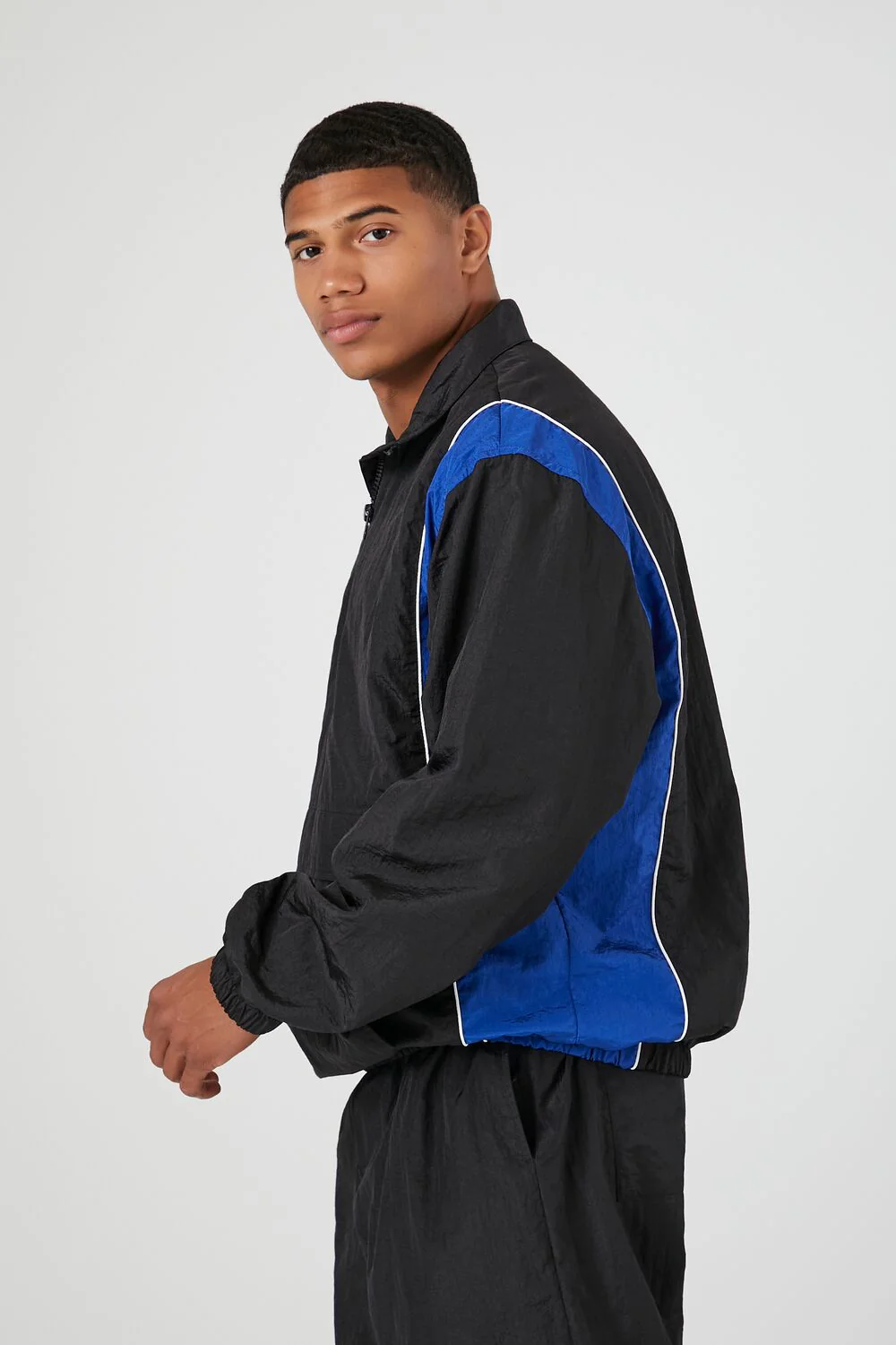 Striped Half-Zip Jacket - Image 2
