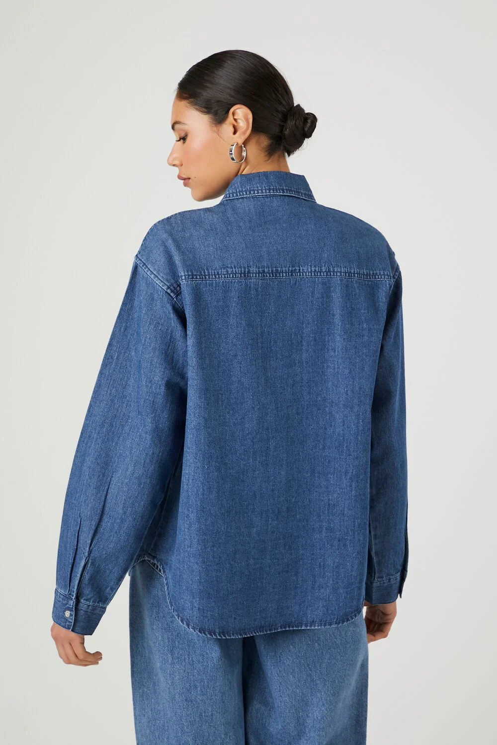 Denim Long-Sleeve Shirt - Image 3