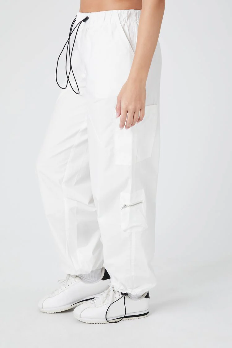 Toggle Drawstring Poplin Joggers - Image 3