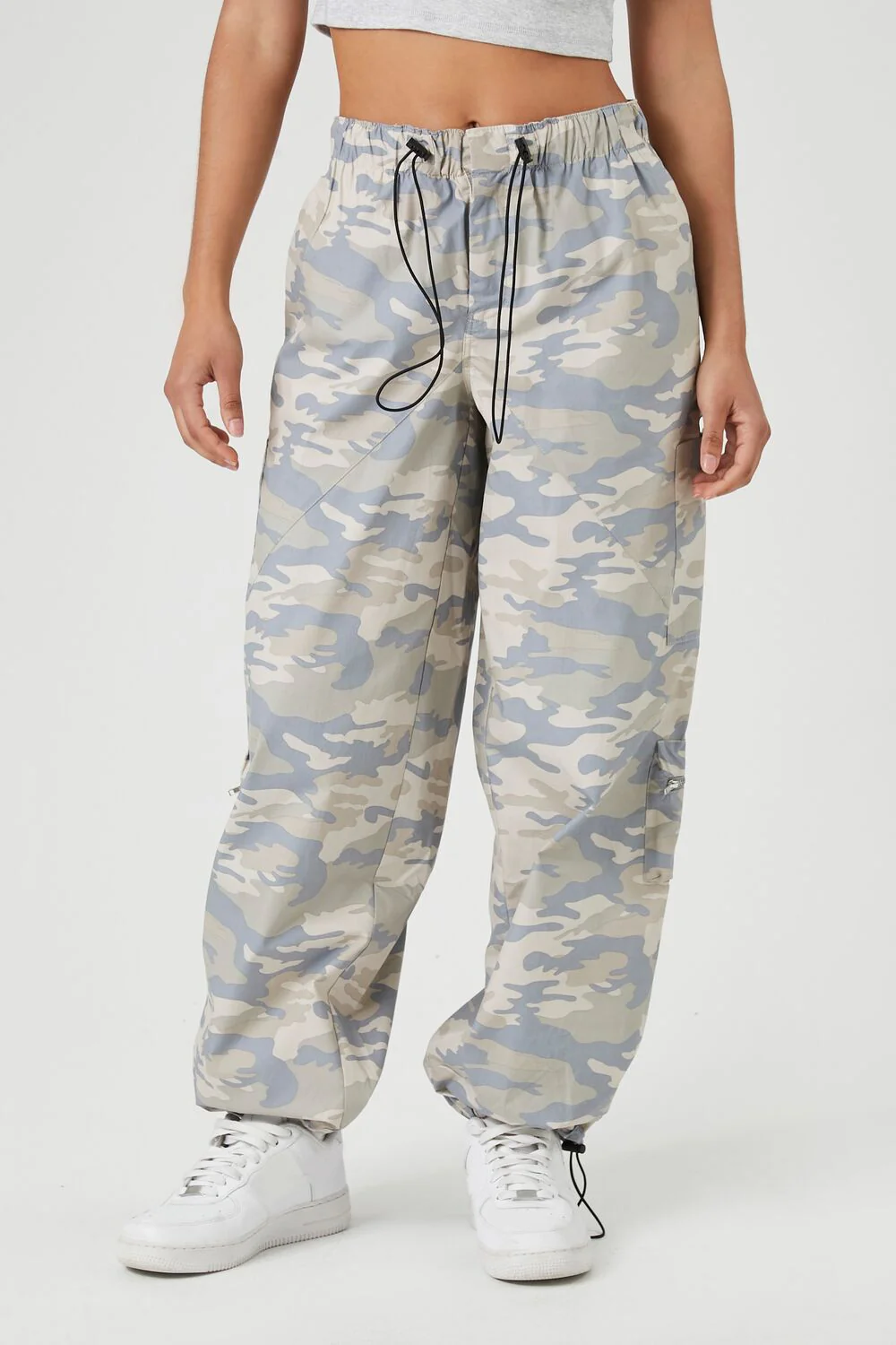Toggle Drawstring Camo Joggers - Image 2