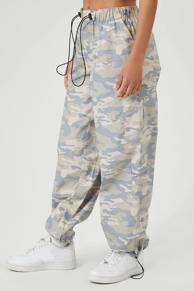Toggle Drawstring Camo Joggers - Image 3