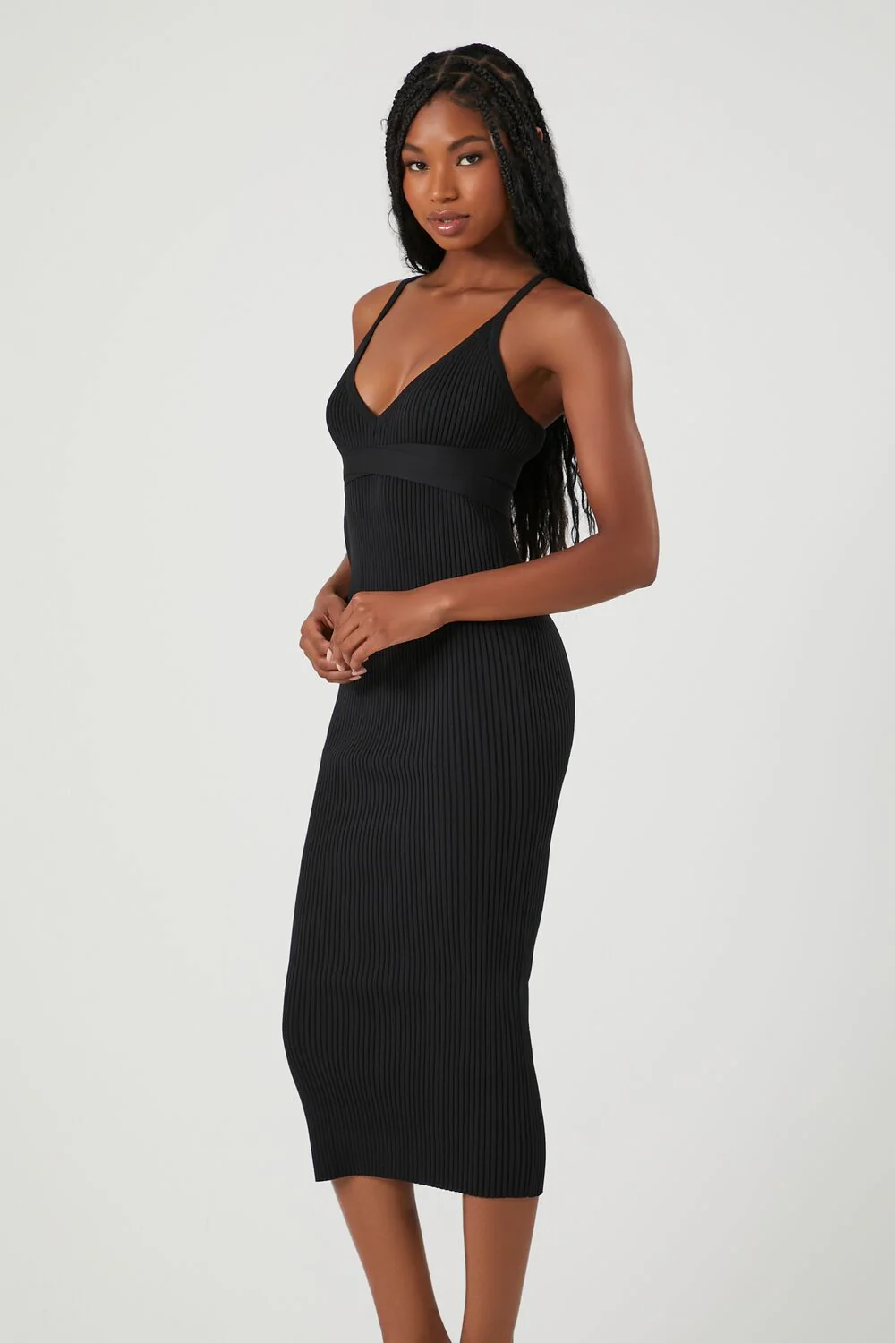 V-Neck Cami Midi Dress - Image 2