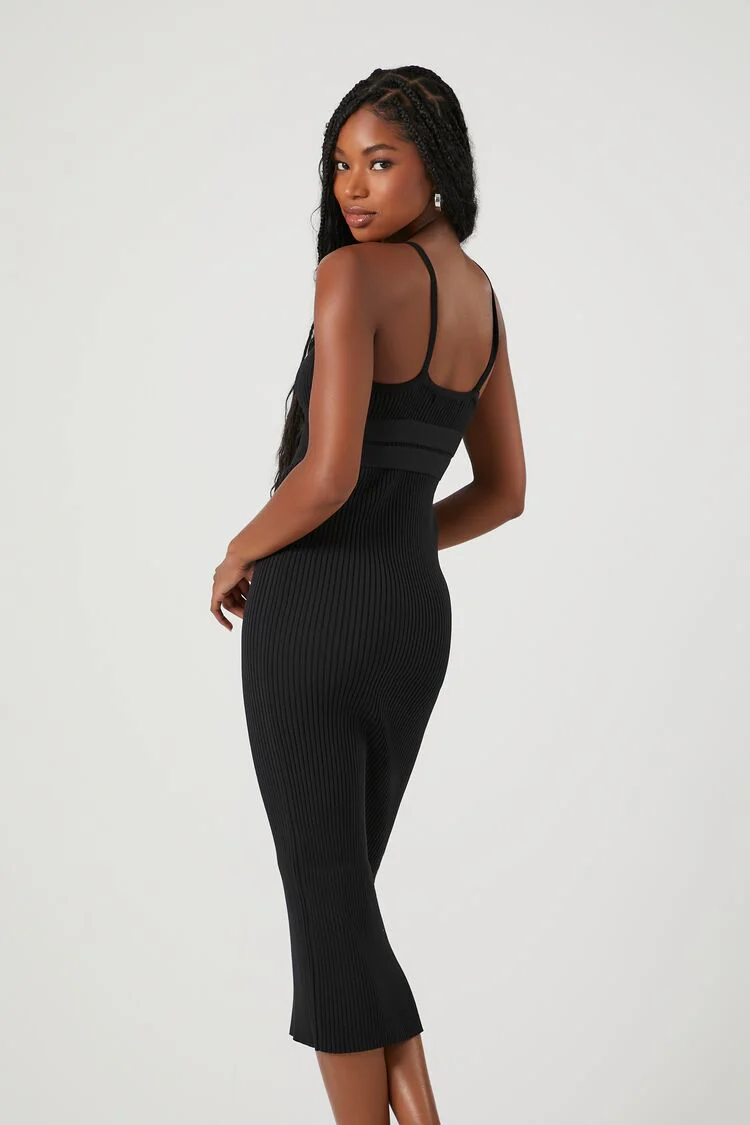V-Neck Cami Midi Dress - Image 3