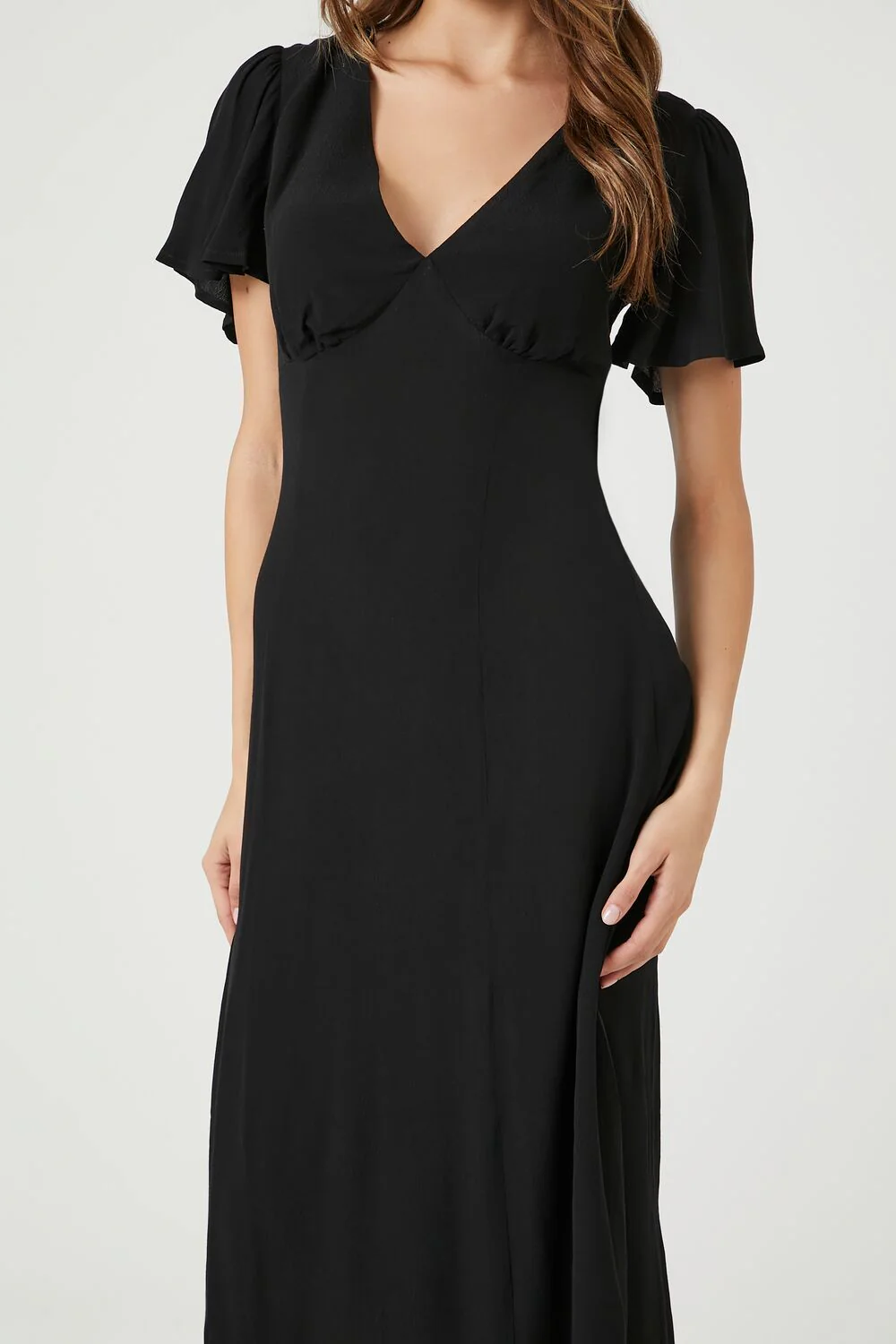 Flounce-Sleeve Midi Dress - Image 5