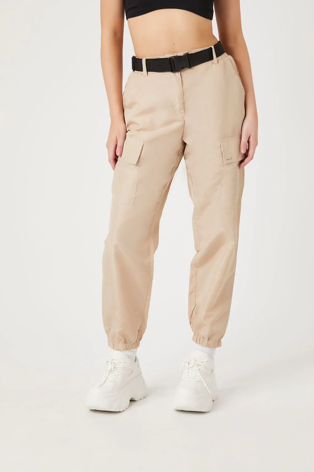 Belted Cargo Joggers - Image 2