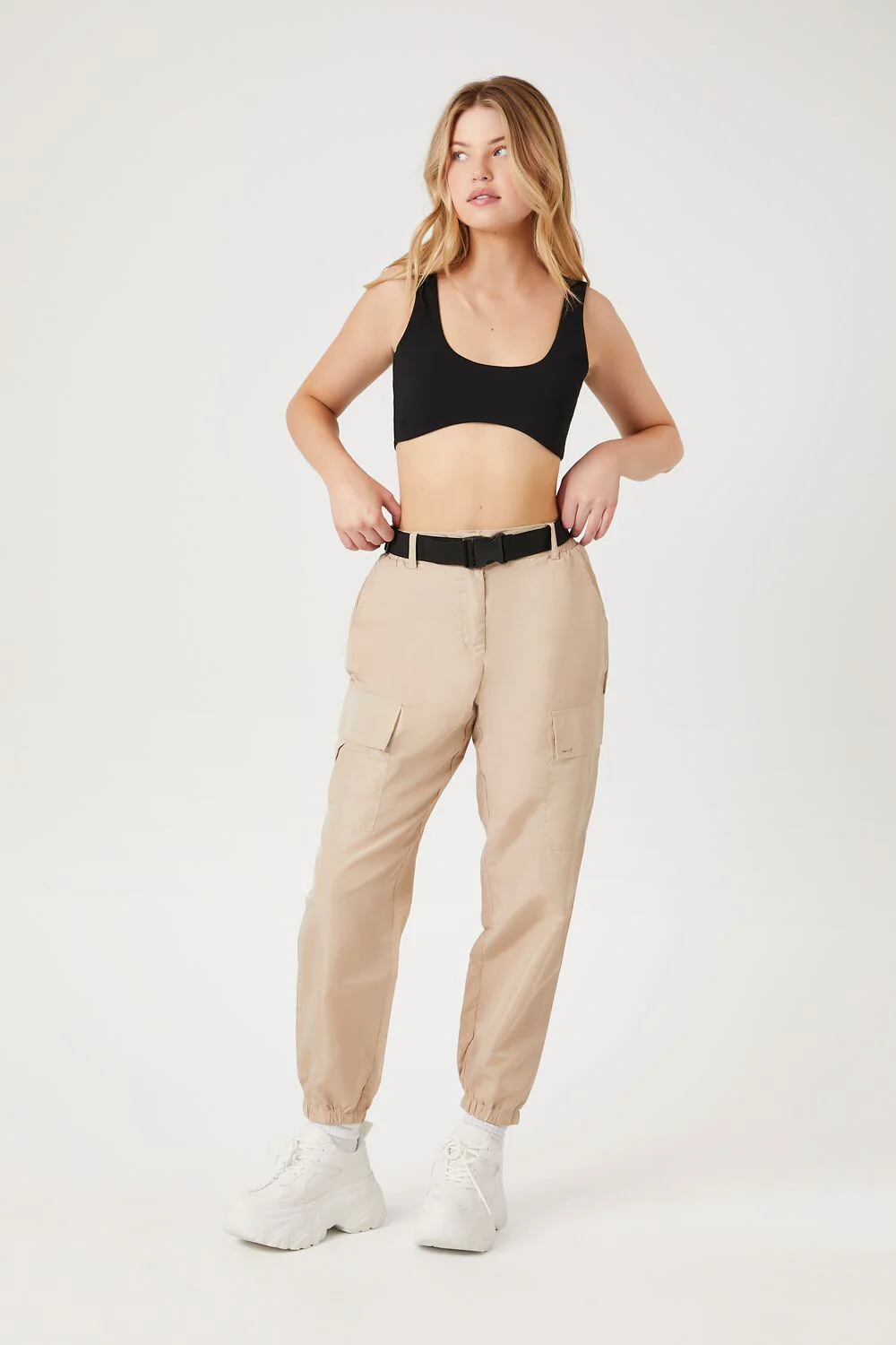Belted Cargo Joggers - Image 5