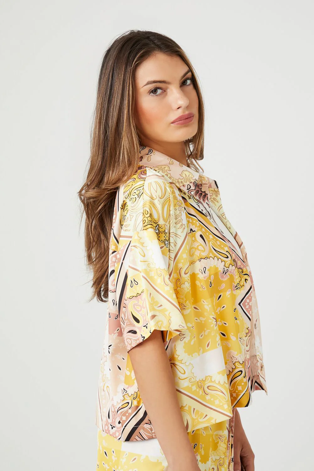 Paisley Cropped Shirt - Image 2