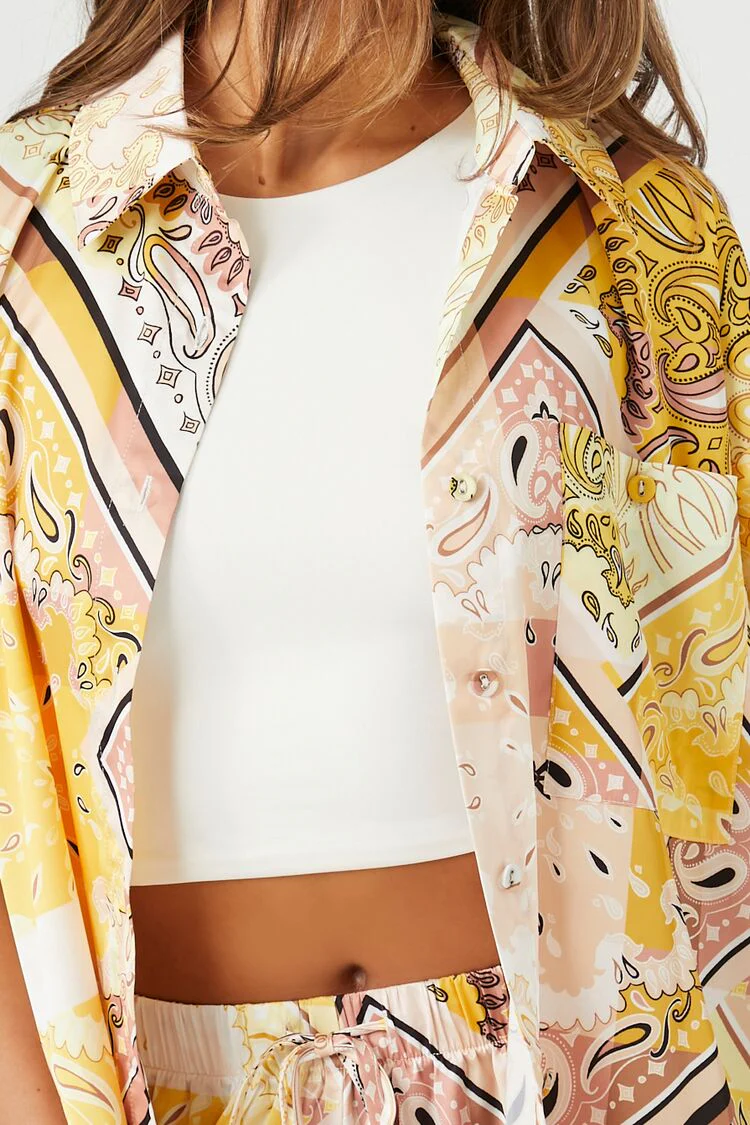Paisley Cropped Shirt - Image 5