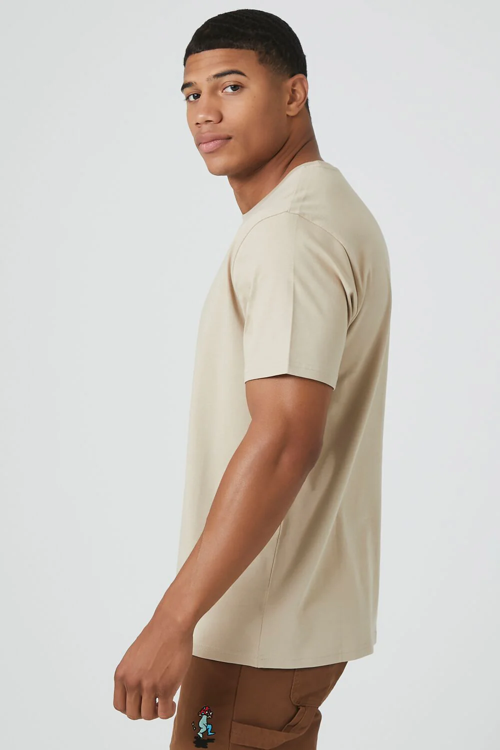 Basic Cotton Crew Tee - Image 2
