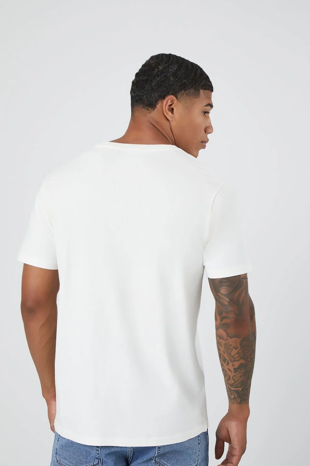 100% Cotton V-Neck Tee - Image 8