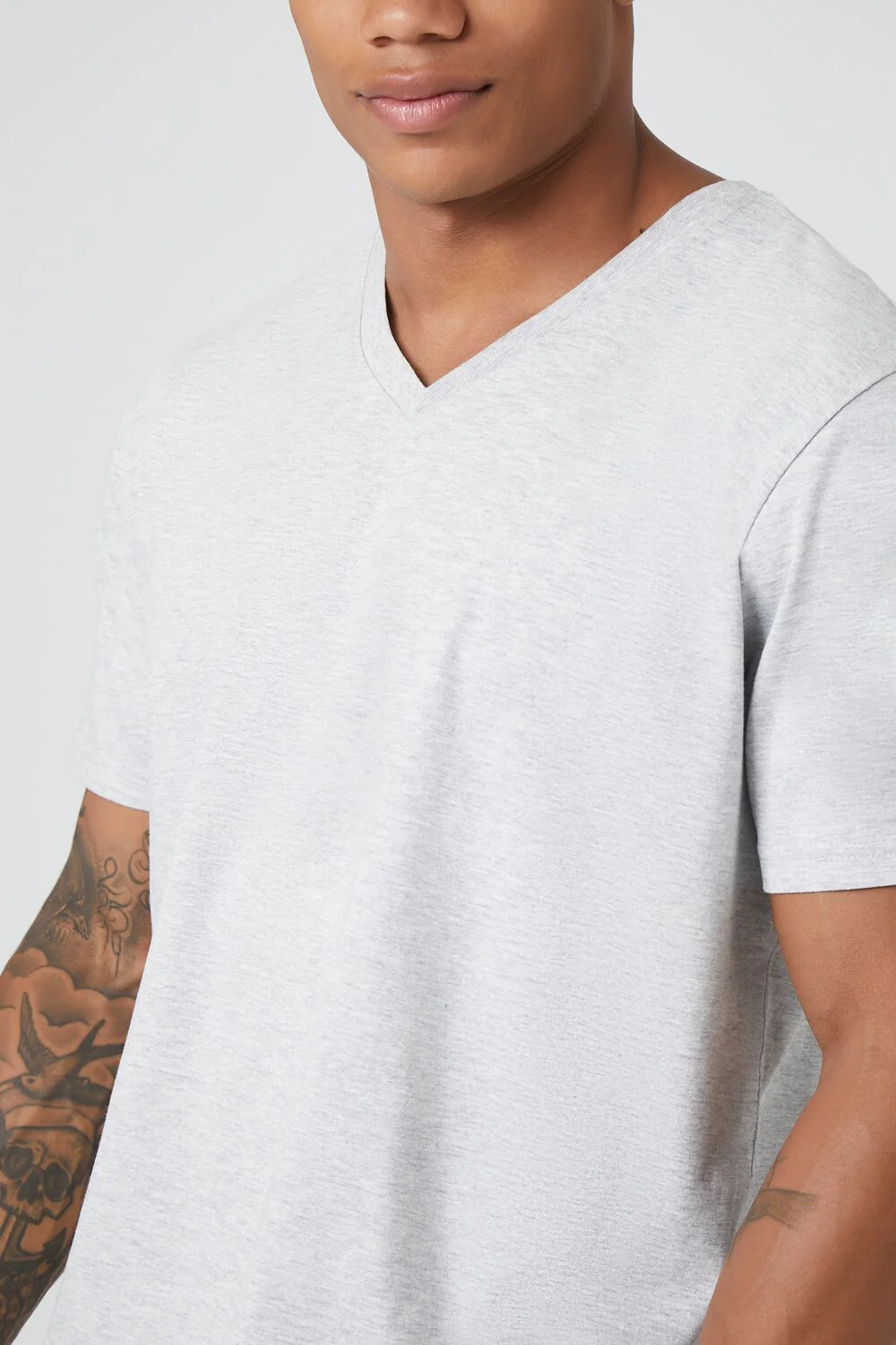 Cotton V-Neck Tee - Image 5