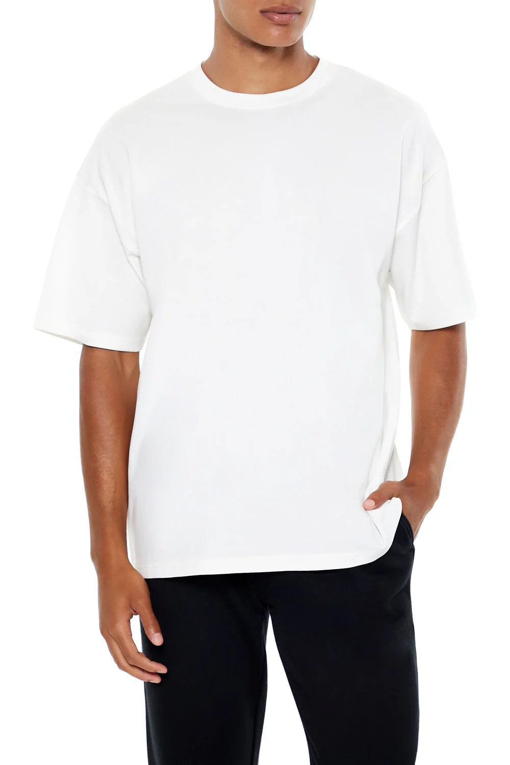 Oversized Cotton Crew Tee - Image 11