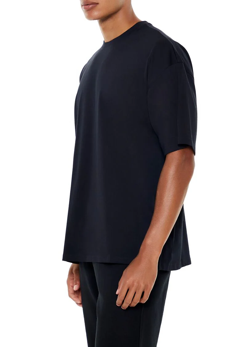 Oversized Cotton Crew Tee - Image 3