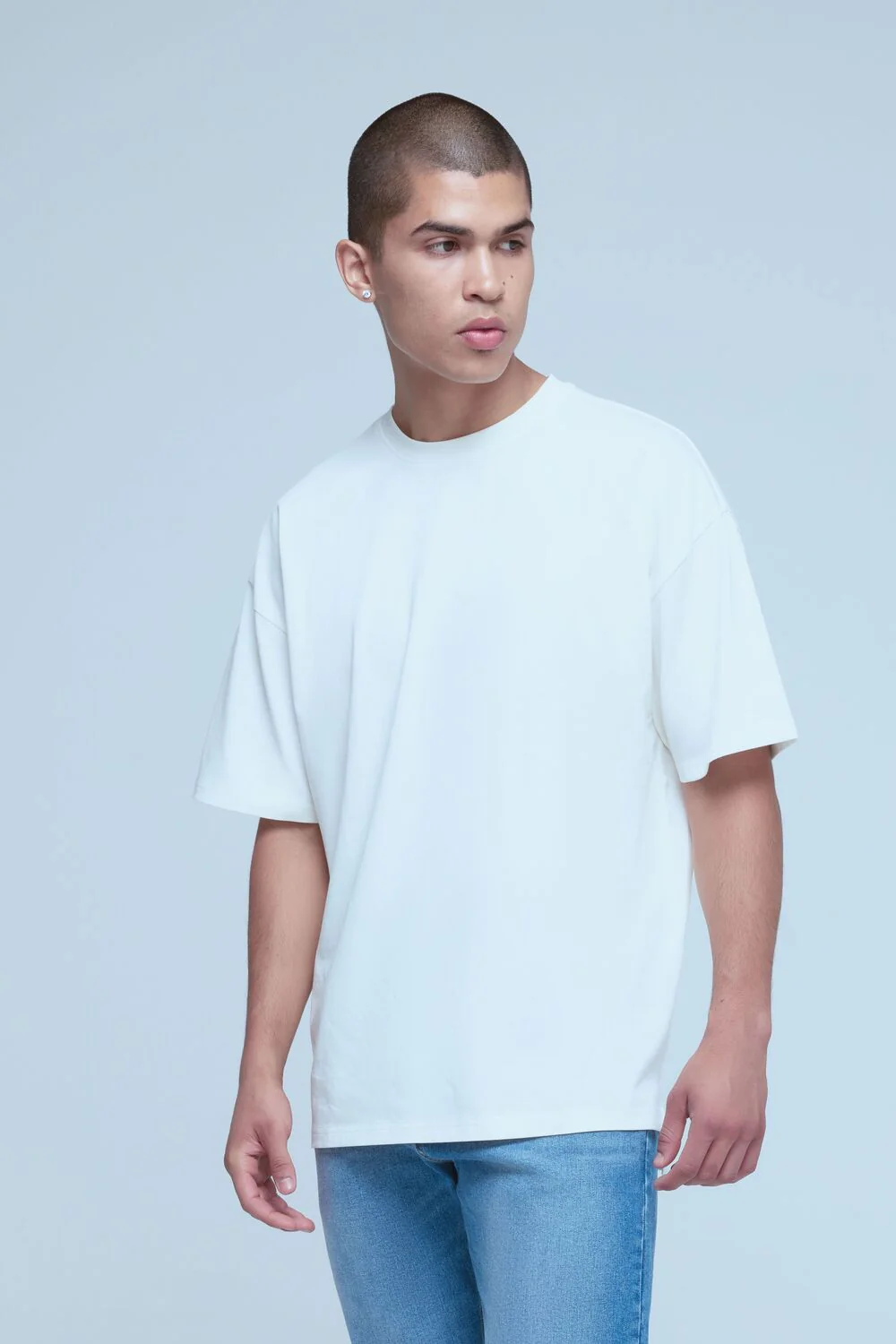 Oversized Cotton Crew Tee - Image 6