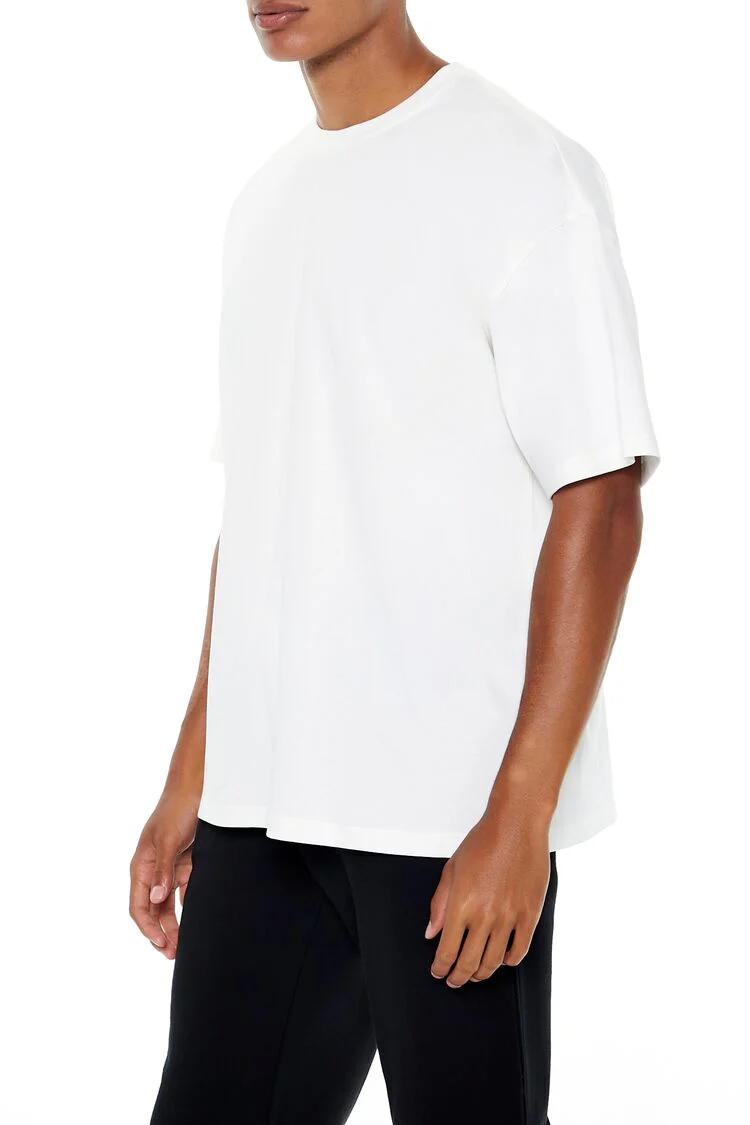 Oversized Cotton Crew Tee - Image 8
