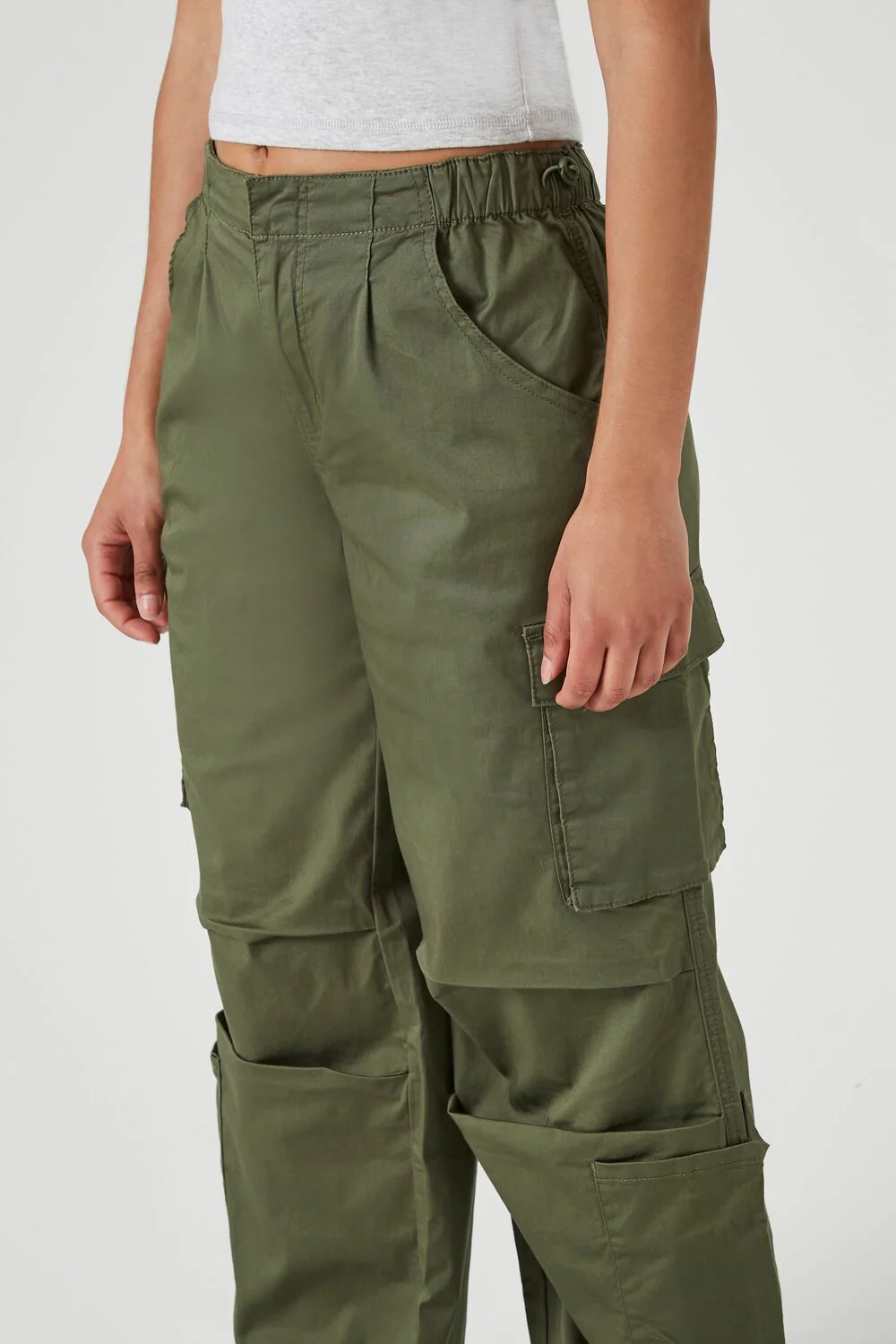 Wide-Leg Cargo Parachute Pants - Image 10