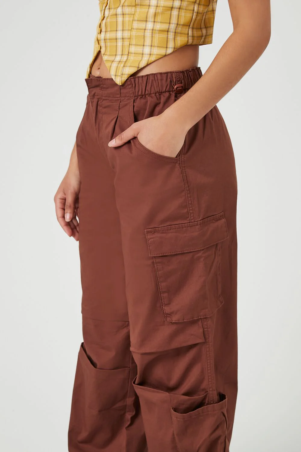 Wide-Leg Cargo Parachute Pants - Image 5