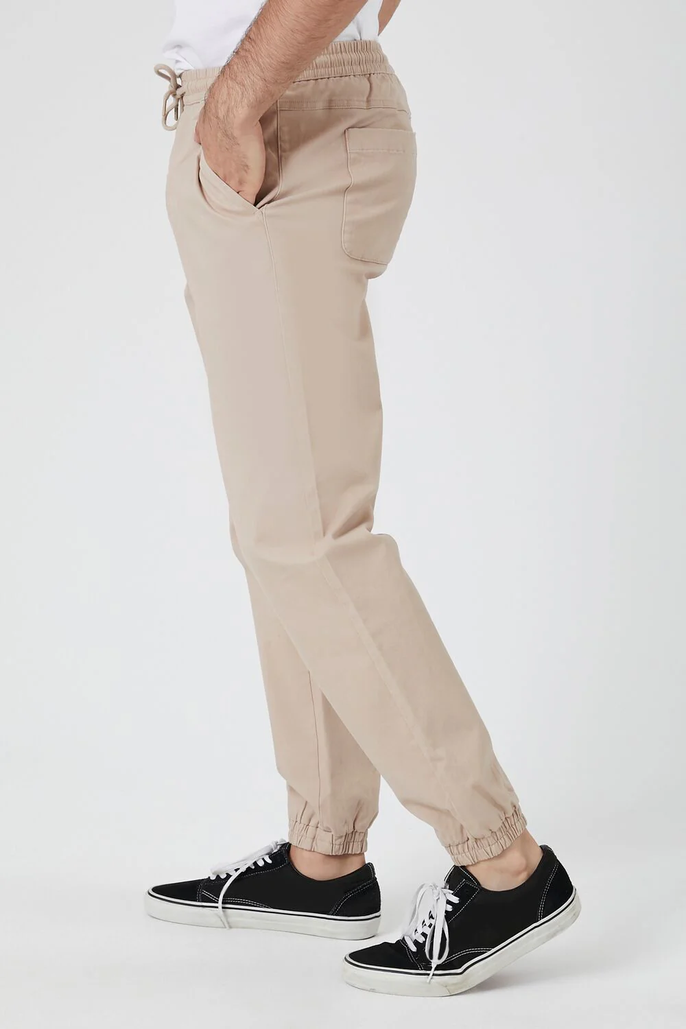Twill Drawstring Joggers - Image 3