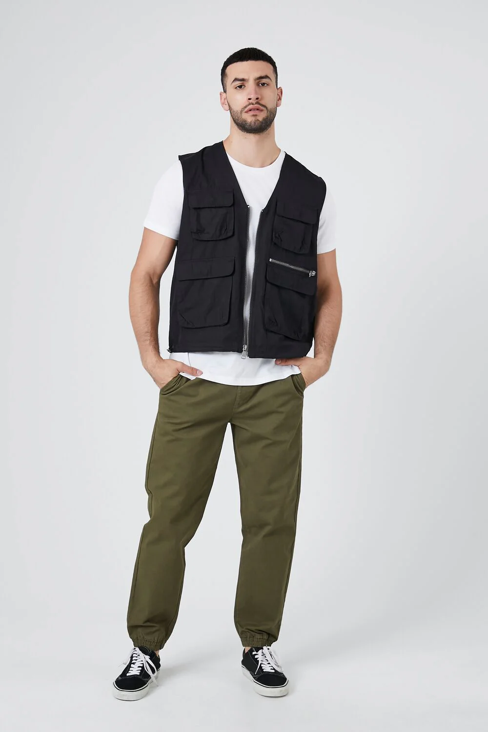 Twill Drawstring Joggers - Image 6