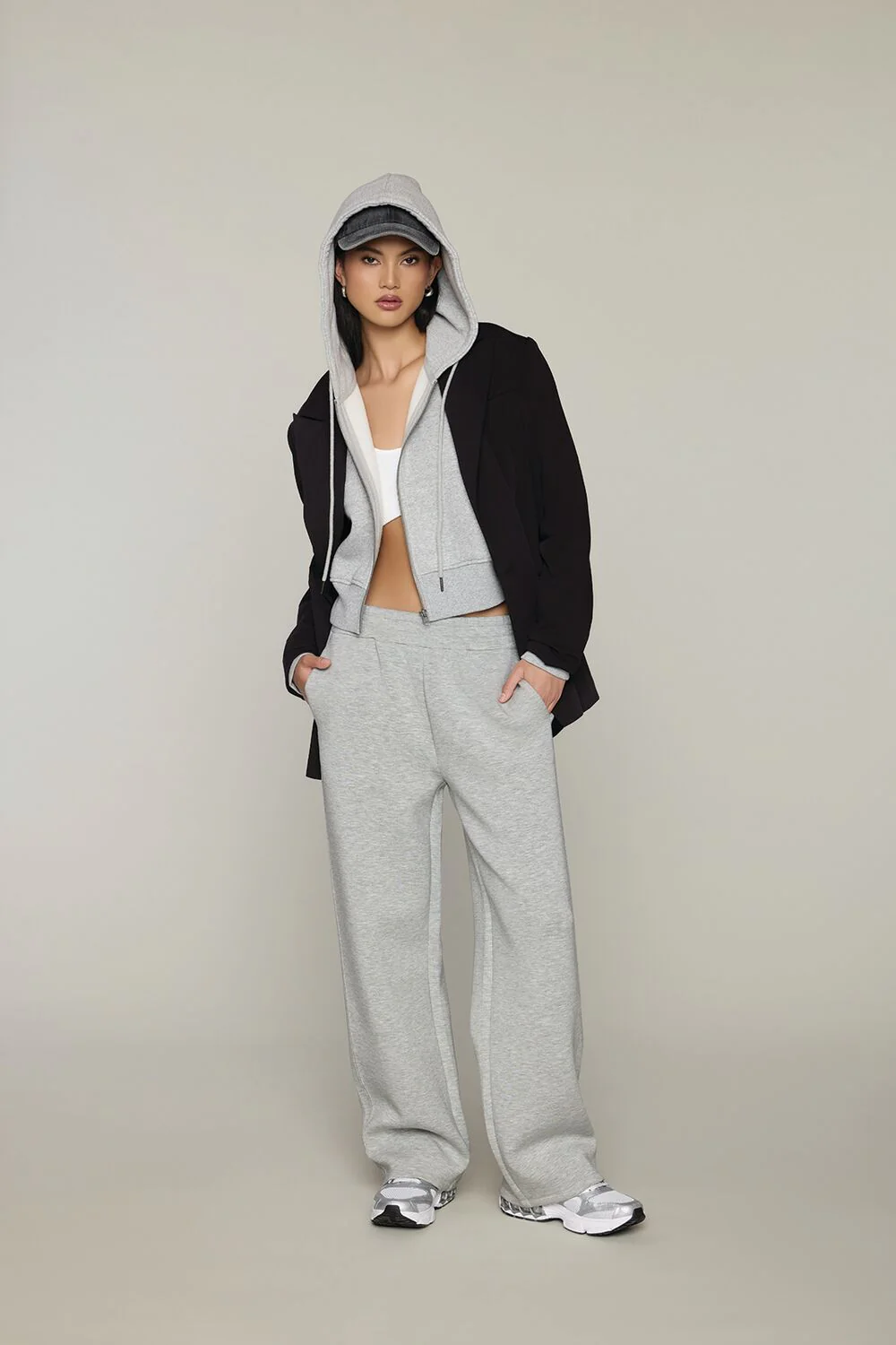 French Terry Wide-Leg Pants - Image 13