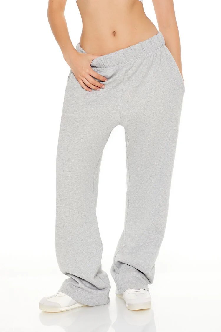 French Terry Wide-Leg Pants - Image 17