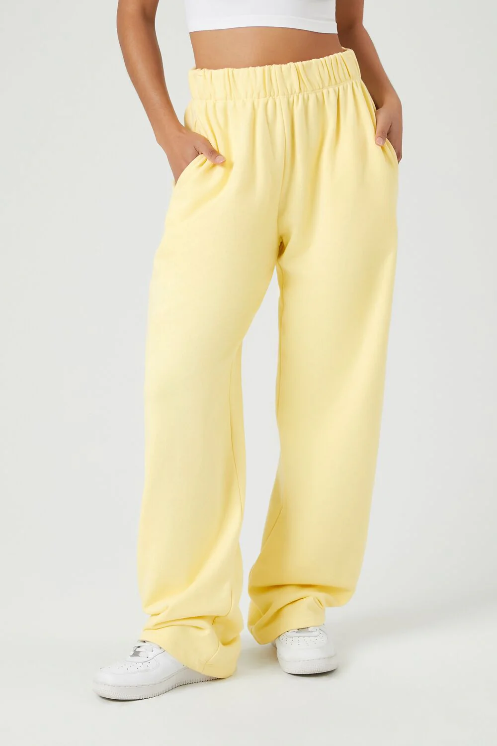 French Terry Wide-Leg Pants - Image 2