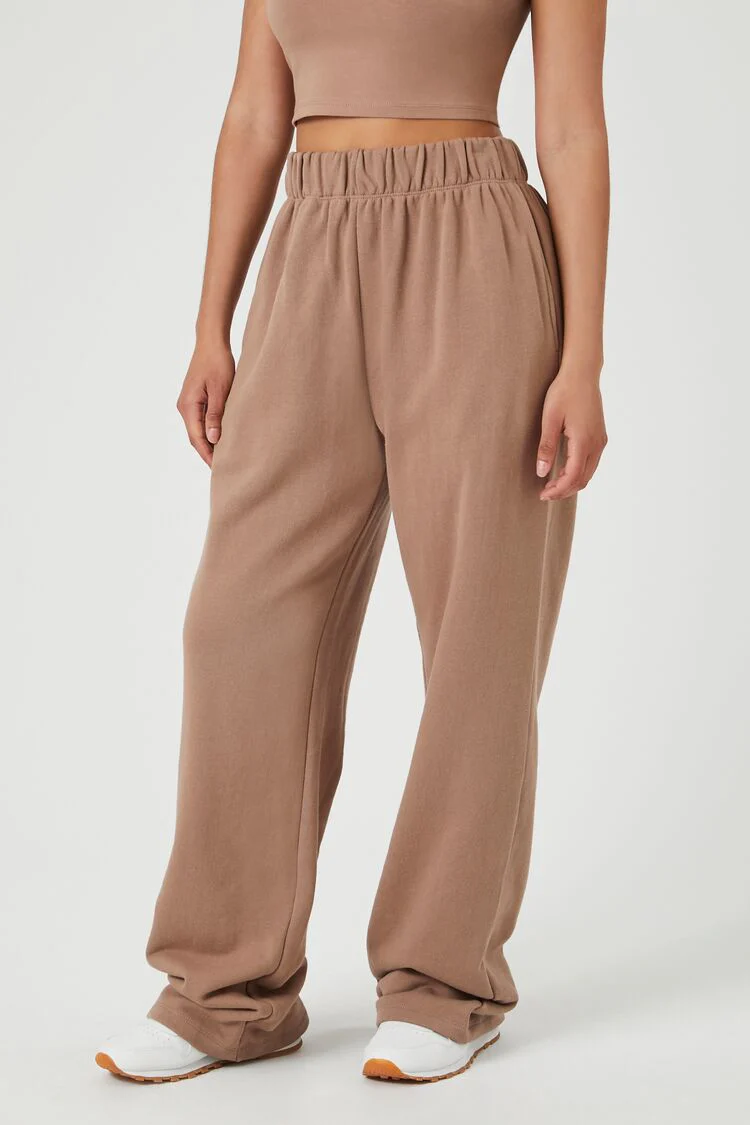 French Terry Wide-Leg Pants - Image 21
