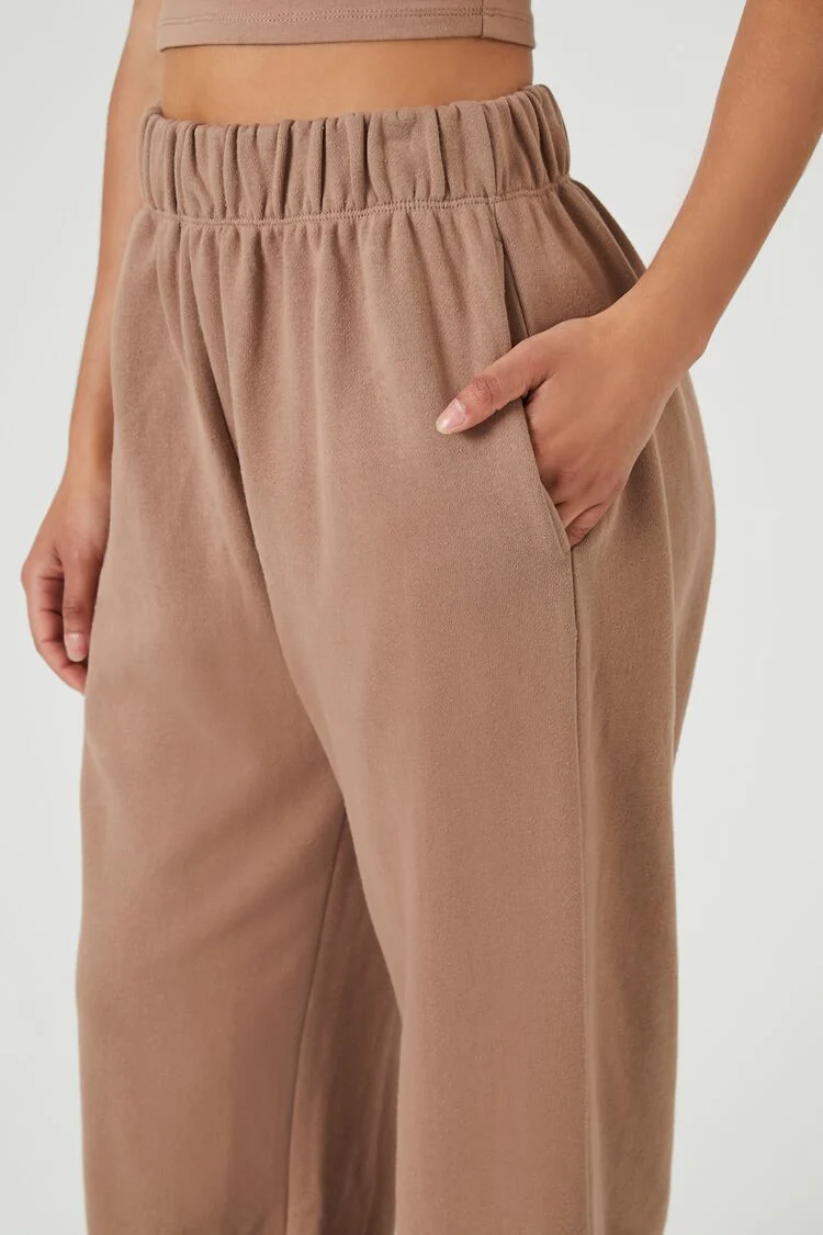 French Terry Wide-Leg Pants - Image 23