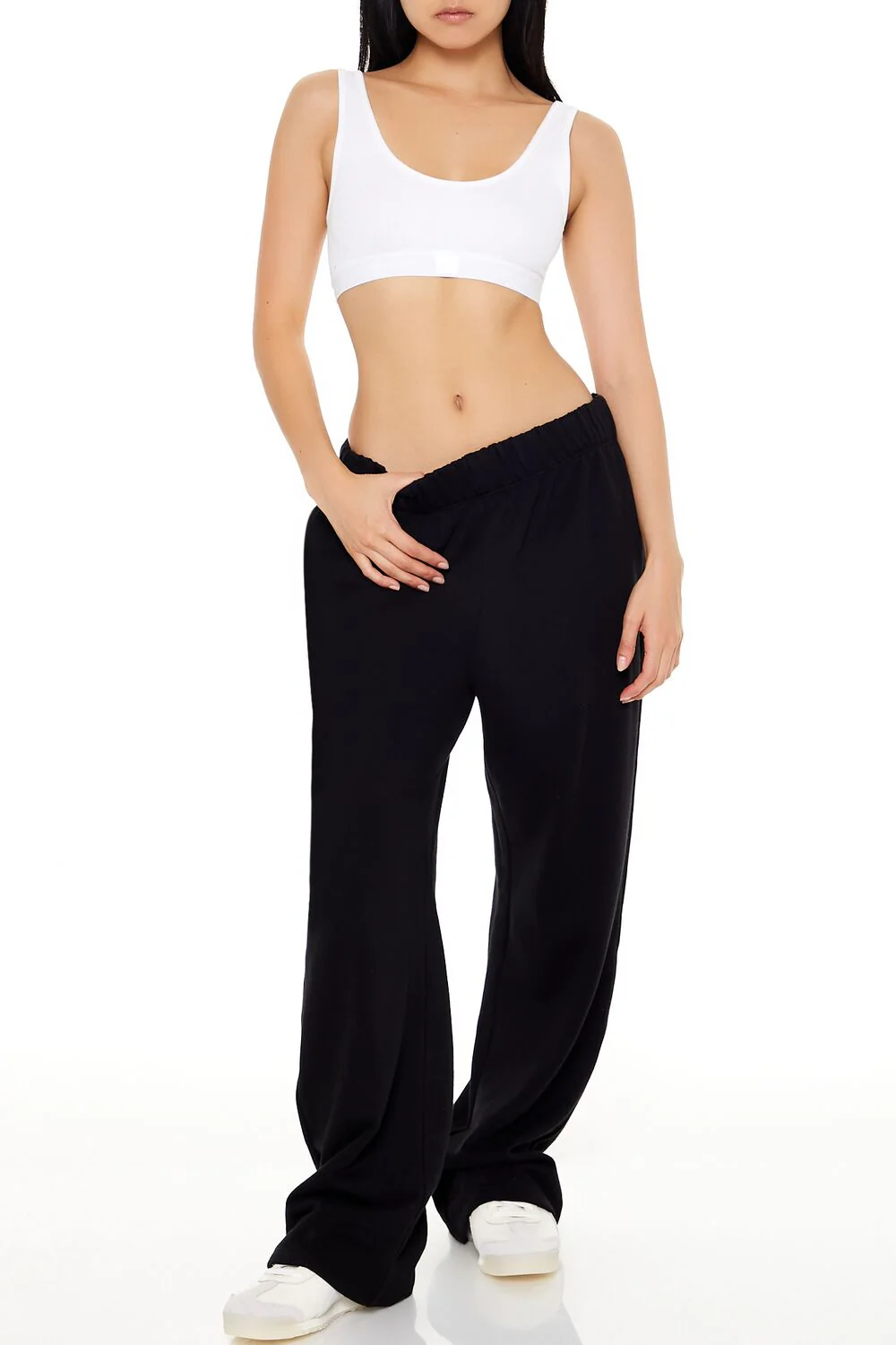 French Terry Wide-Leg Pants - Image 24