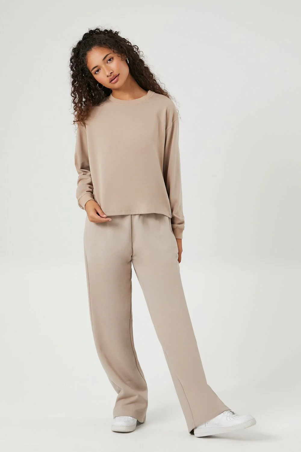 French Terry Wide-Leg Pants - Image 29