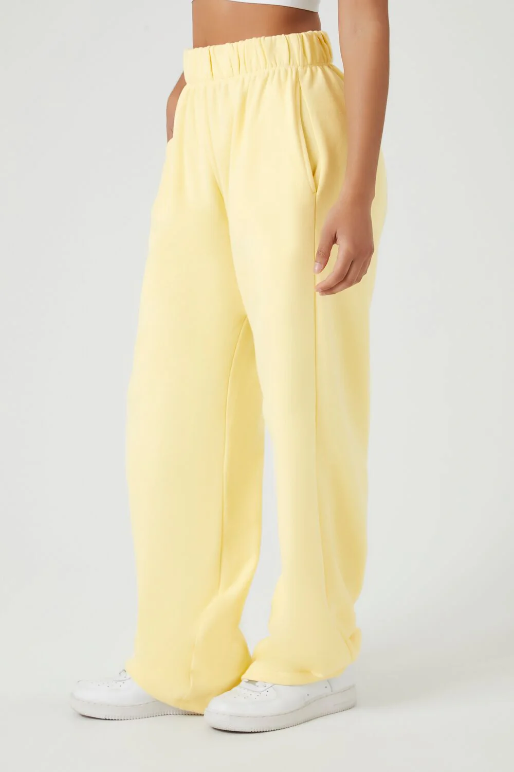 French Terry Wide-Leg Pants - Image 3