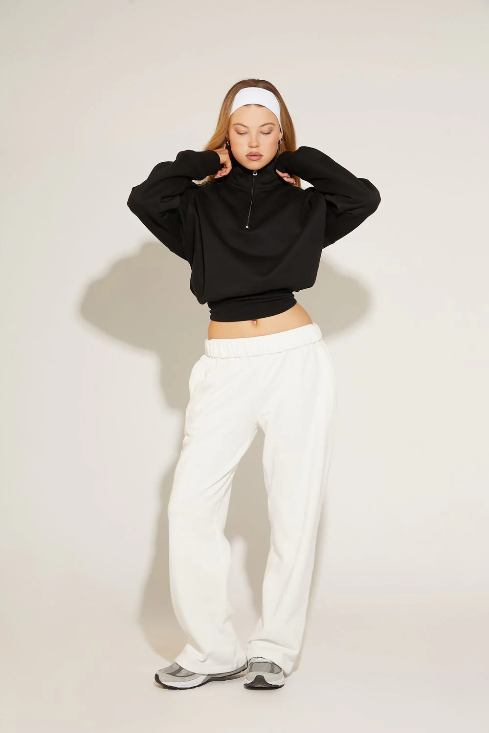 French Terry Wide-Leg Pants - Image 33