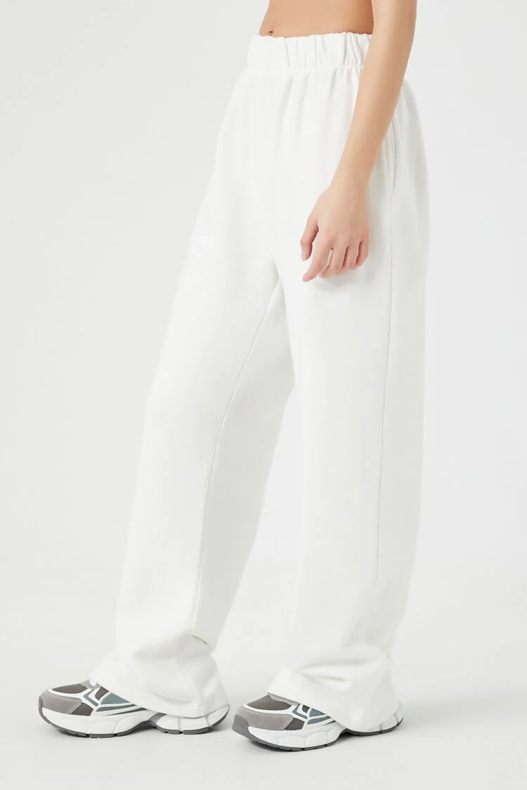 French Terry Wide-Leg Pants - Image 35