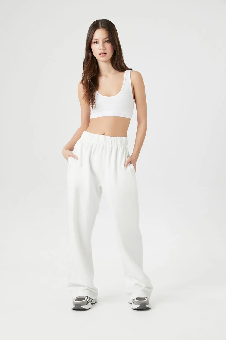 French Terry Wide-Leg Pants - Image 37