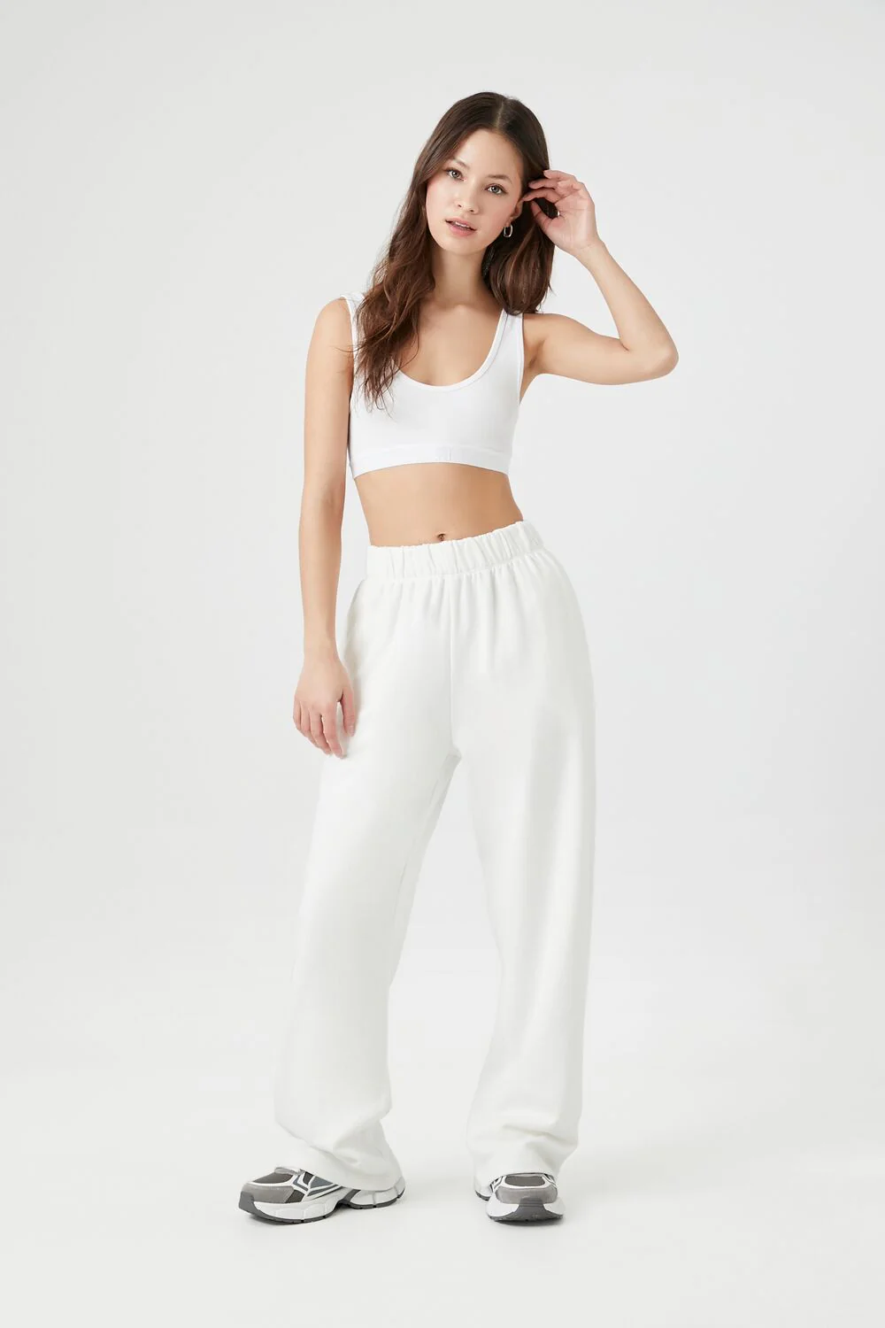 French Terry Wide-Leg Pants - Image 38