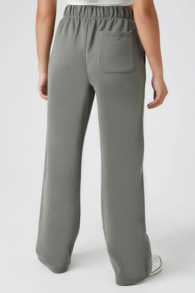 French Terry Wide-Leg Pants - Image 9
