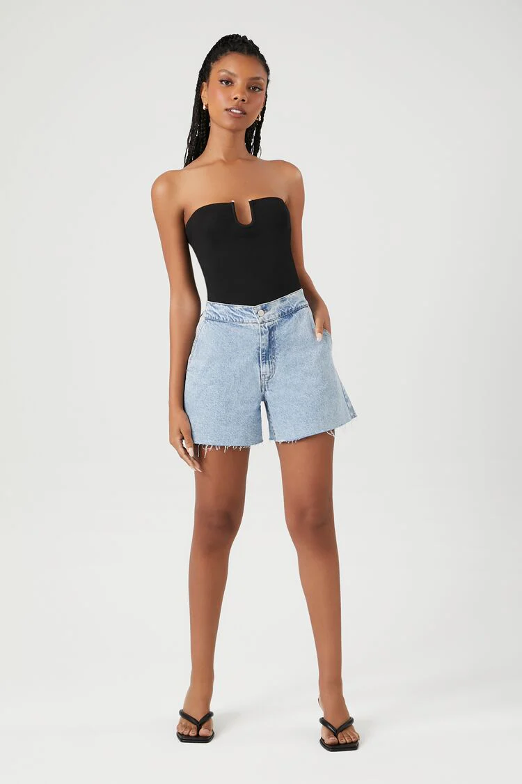 Cropped Sweater-Knit Tube Top - Image 4