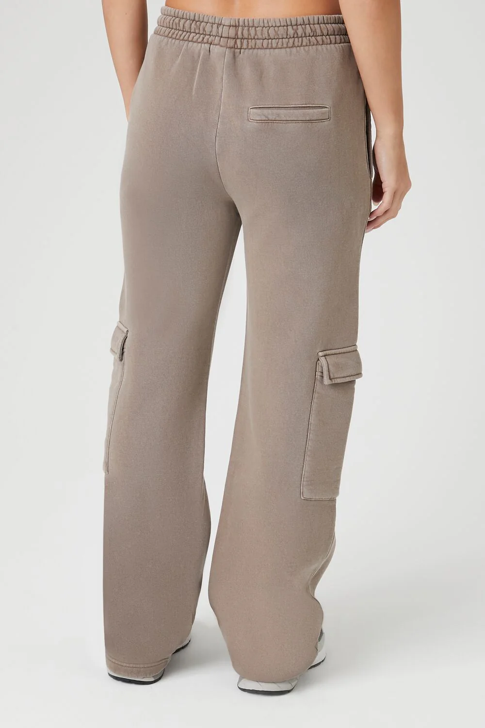 Fleece Drawstring Wide-Leg Pants - Image 4