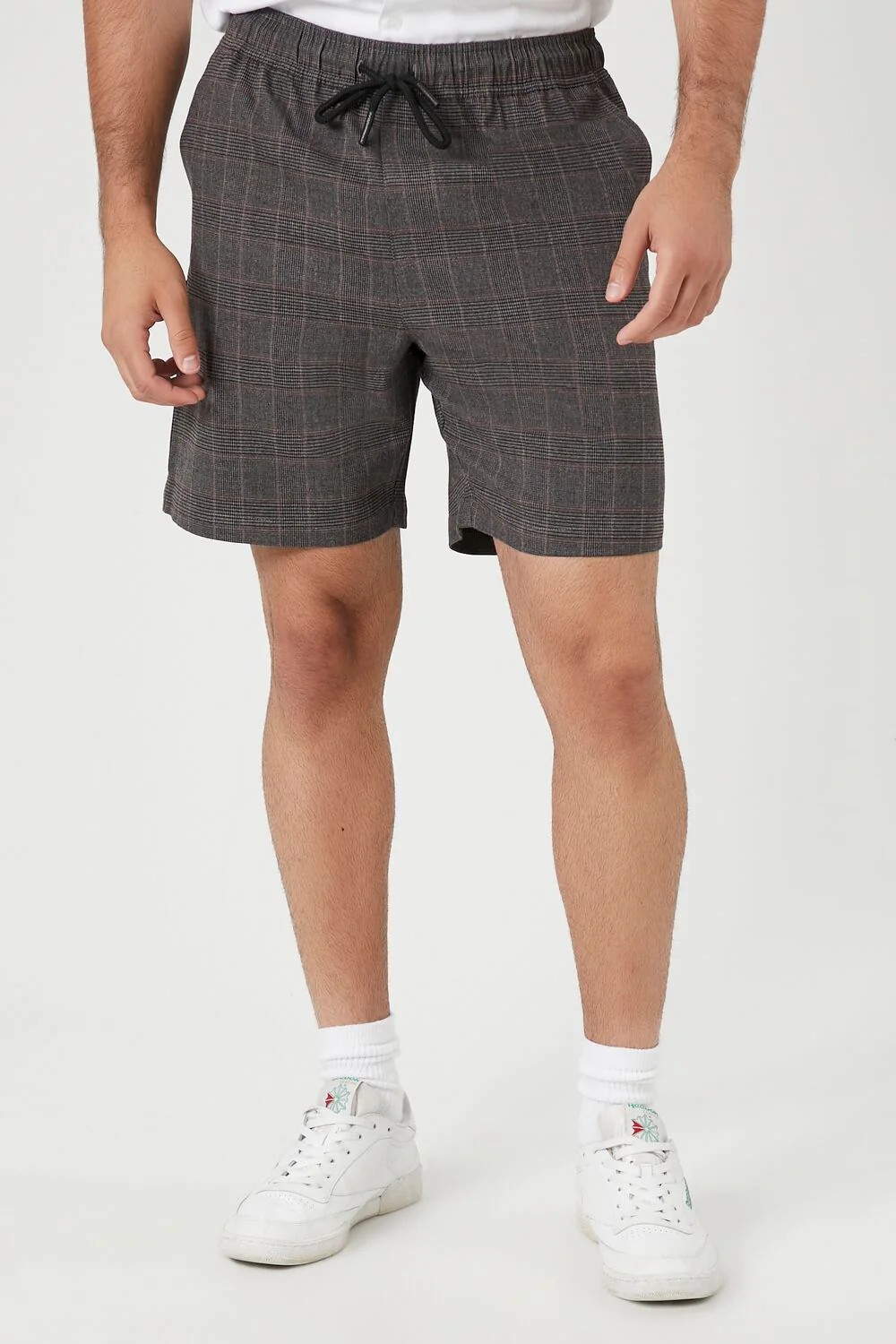 Plaid Drawstring Shorts - Image 2