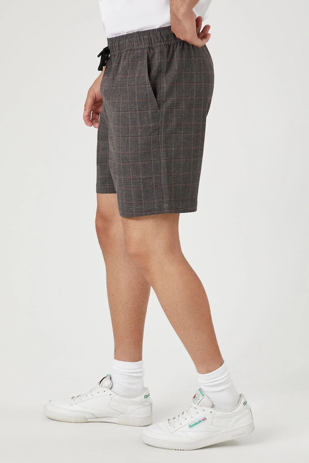 Plaid Drawstring Shorts - Image 3