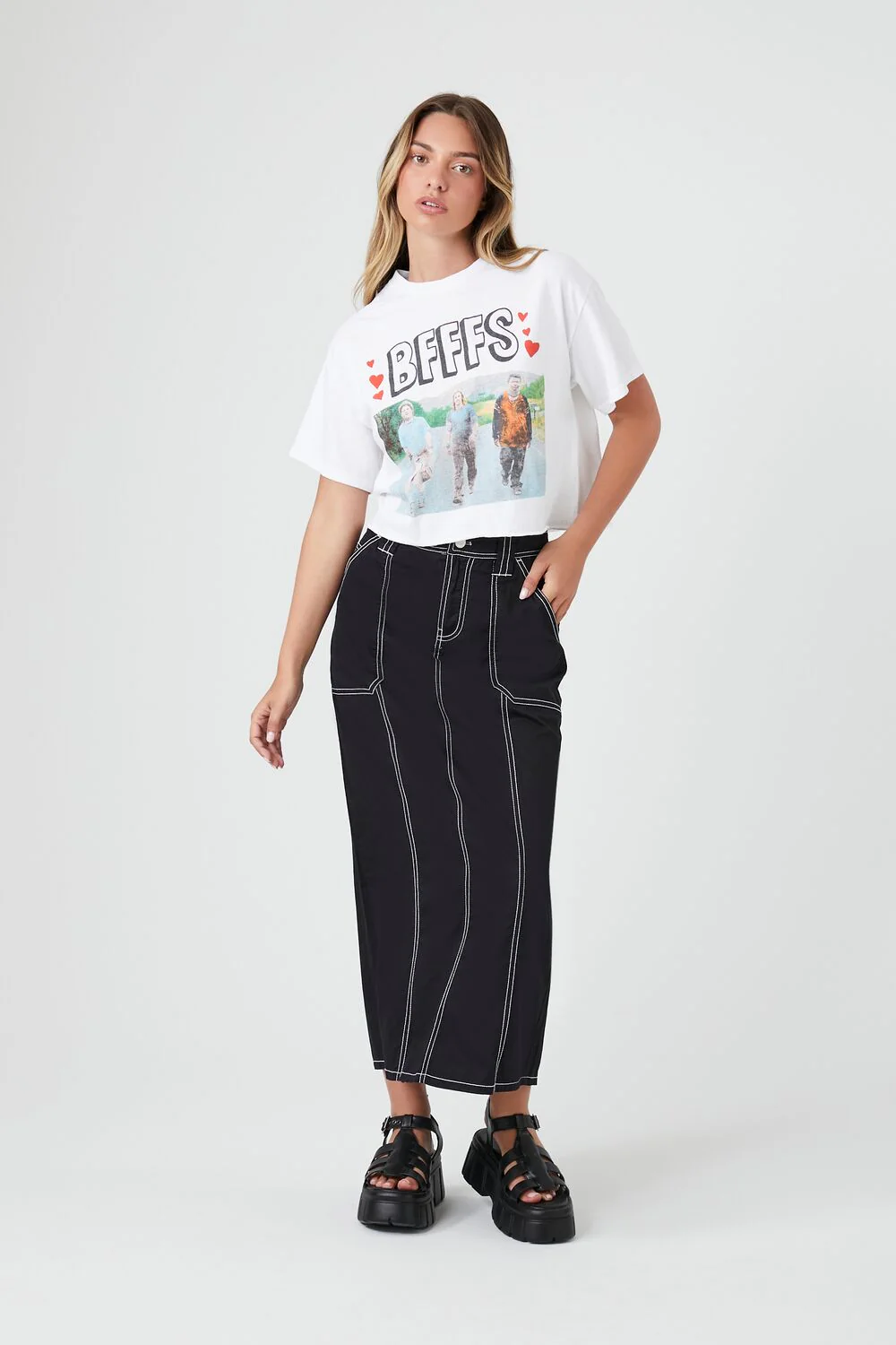 Cropped BFFFS Graphic Tee - Image 4