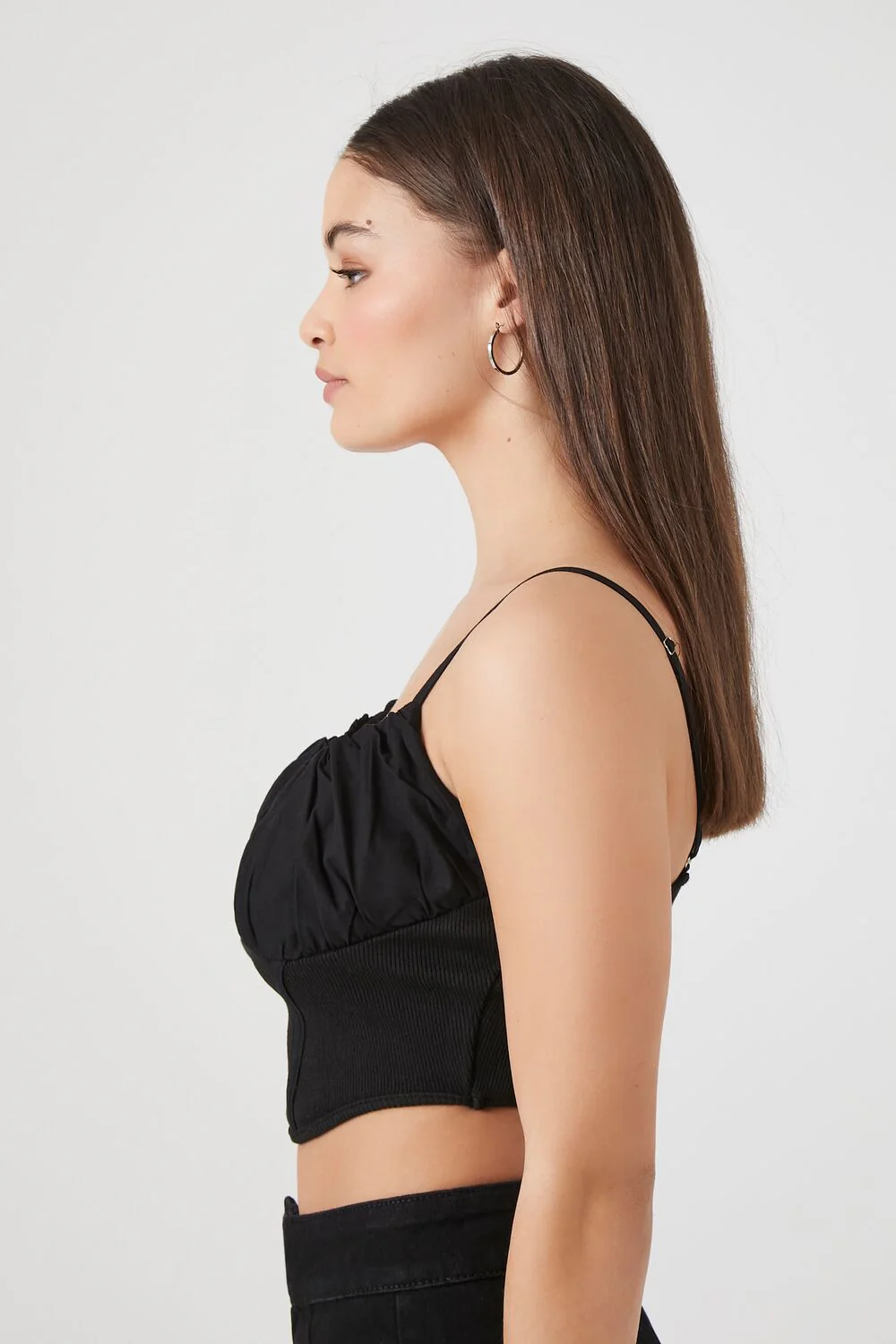 Ruched Corset Cropped Cami - Image 2