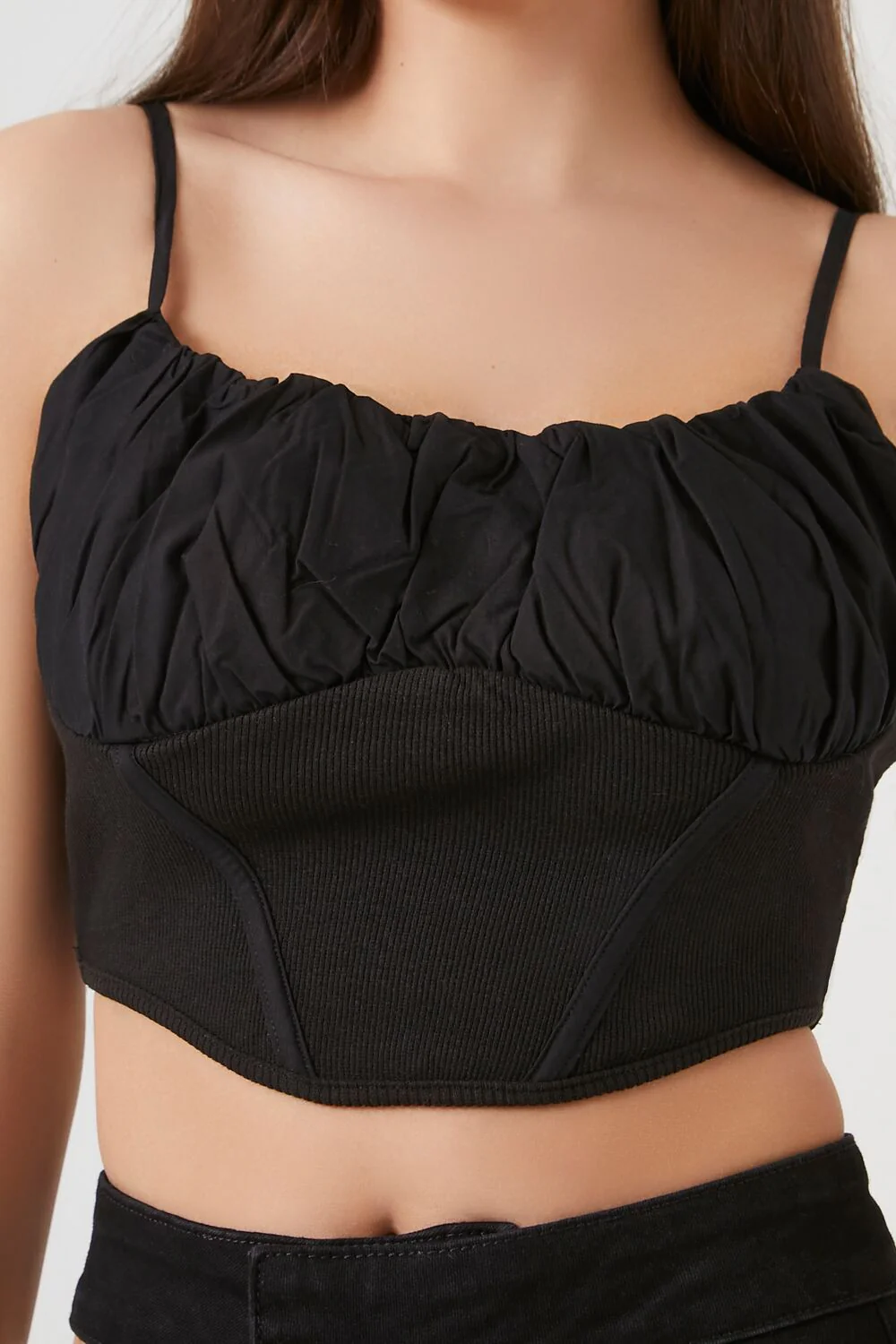 Ruched Corset Cropped Cami - Image 5