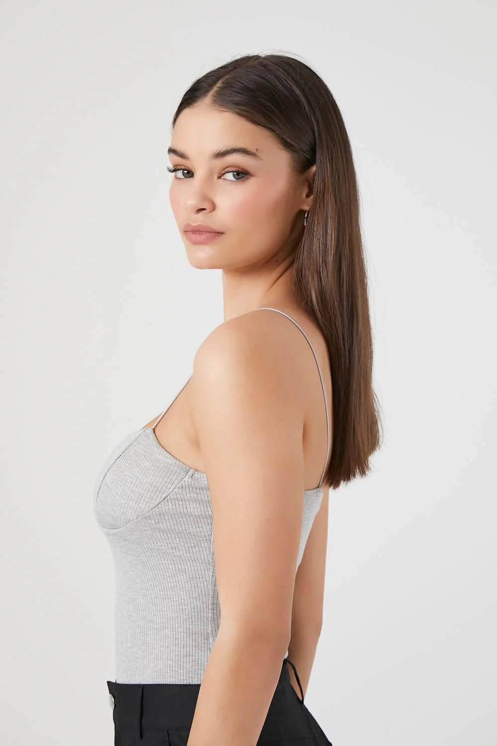 Ribbed Knit Cami Bodysuit - Image 2