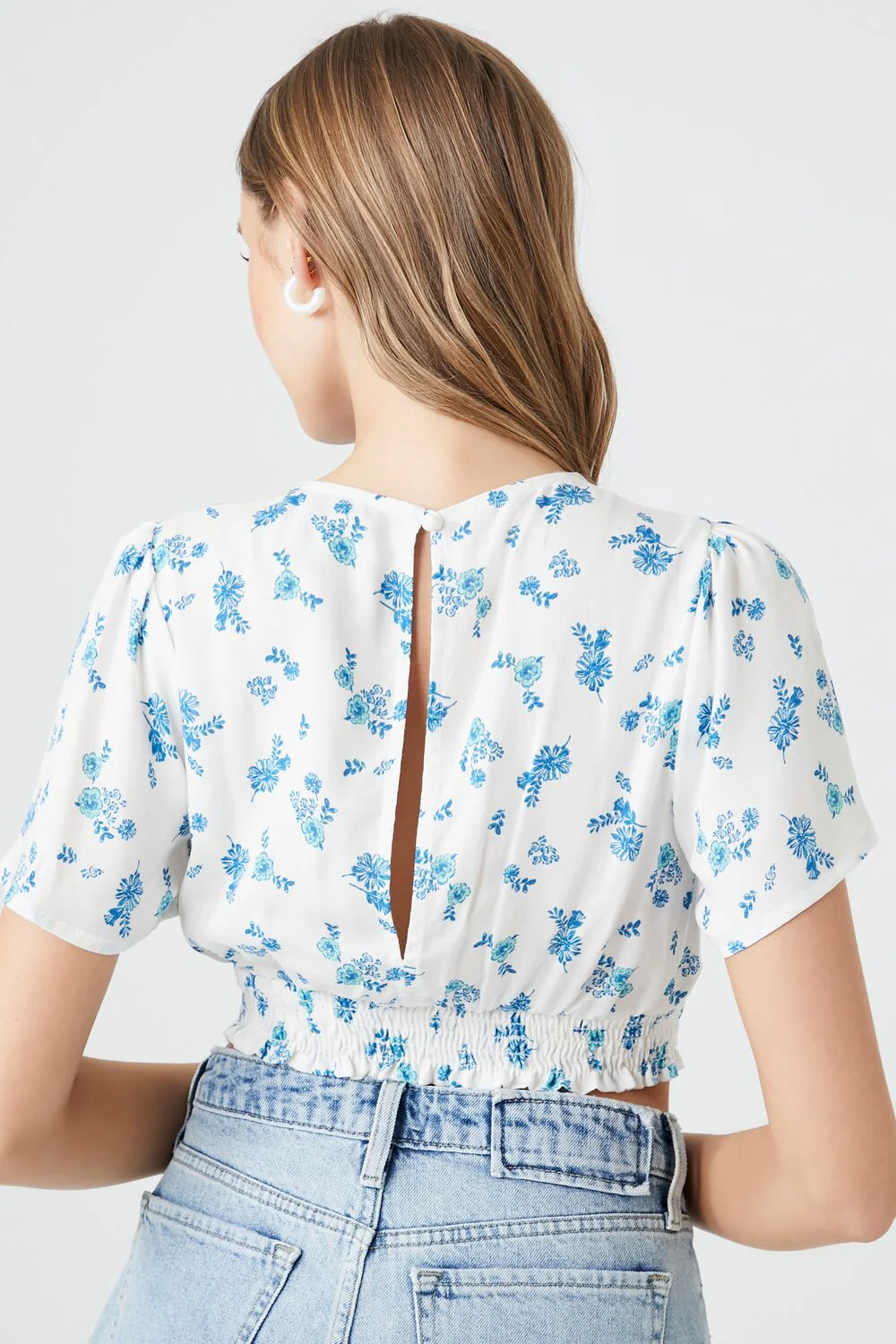 Floral Print Crop Top - Image 3
