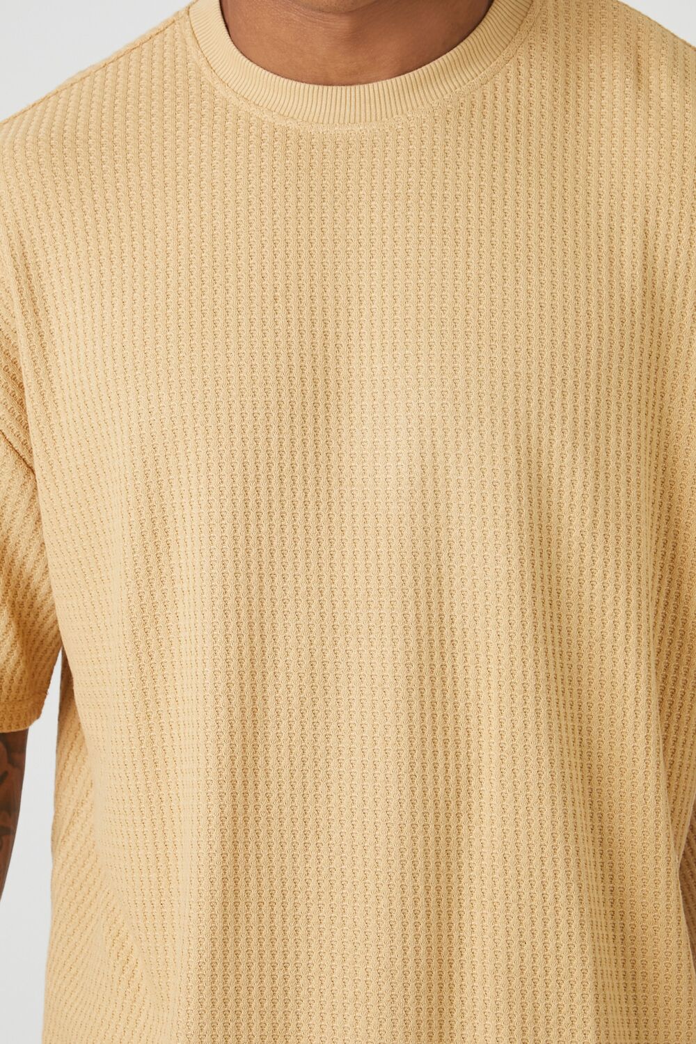 Waffle Knit Crew Tee - Image 5