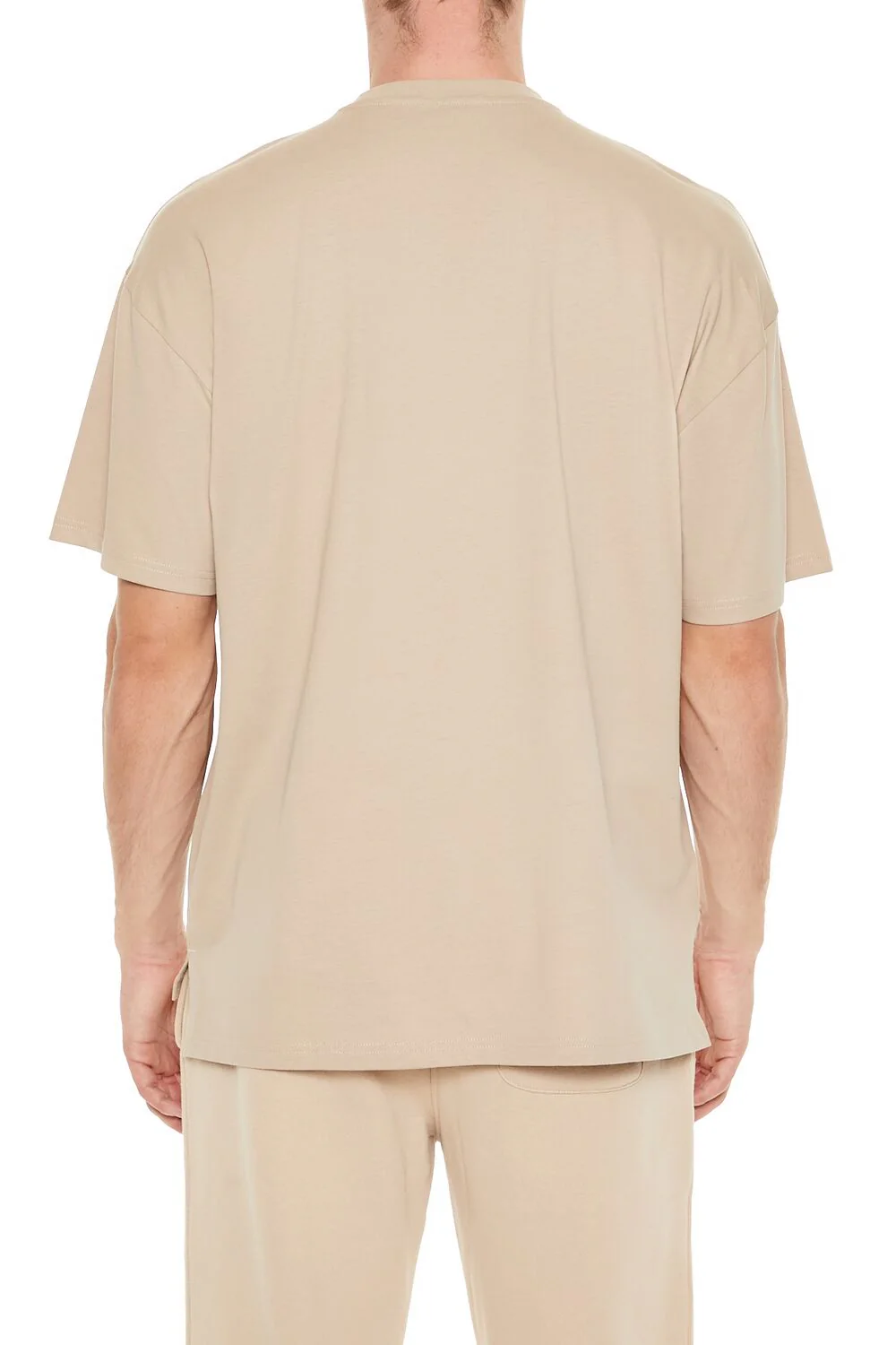 Cotton Crew High-Low Hem Tee - Image 10