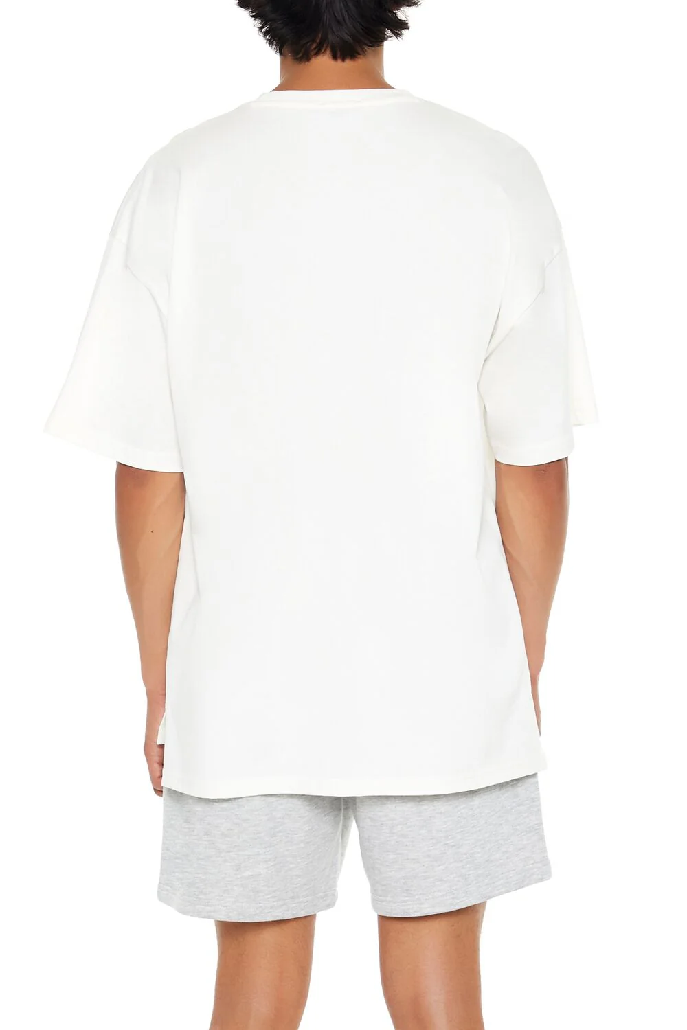 Cotton Crew High-Low Hem Tee - Image 15